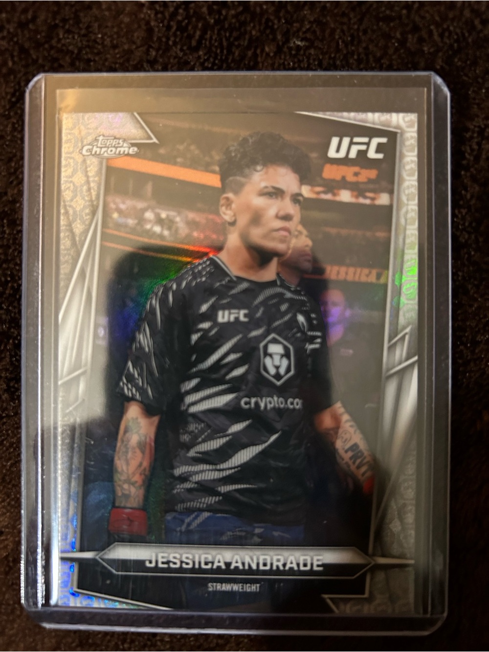 Topps Chrome UFC Jessica Andrade Black Jersey Trading Card